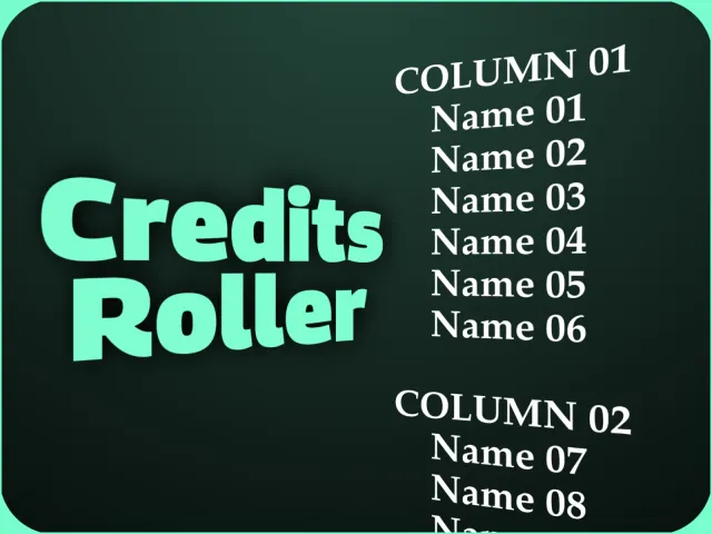 Credits Roller